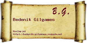 Bedenik Gilgames névjegykártya